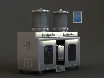 Chinese medicine pharmaceutical companies hospital equipment 3D model