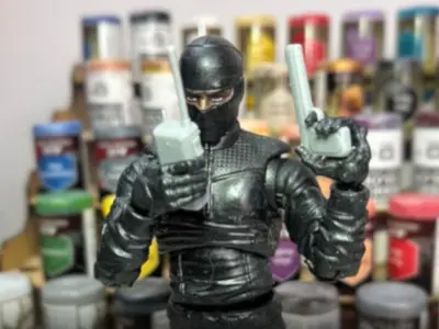 Police kit 3D printable files for Action Figures 3D print model