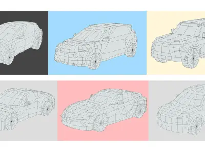 Low-Poly Car Pack 019 - Dynamic Duo