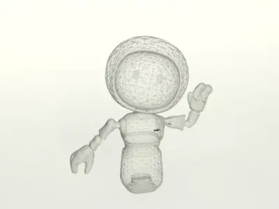 ROBOT-O-44  3D FUTURISTIC ROBOT 3D model