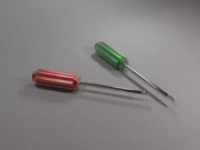 Screwdriver Low-poly 3D model 59