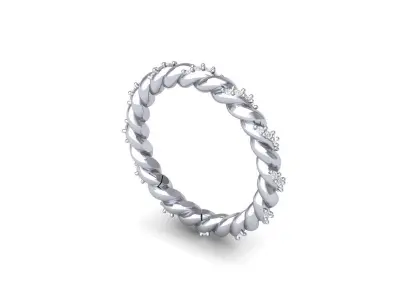 Wedding Ring Free 3D print model 2