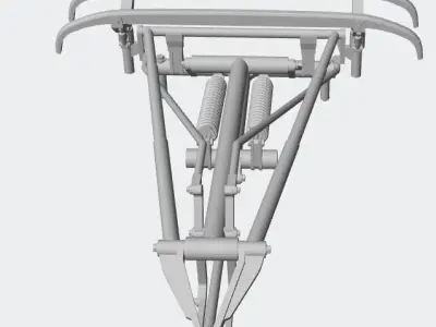 locomotive pantograph 3D print model