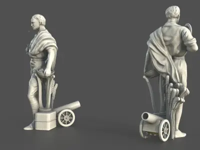  Proletarian Worker Statue 
