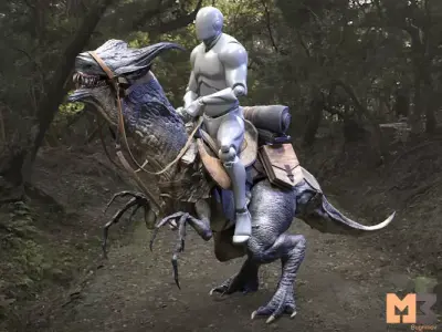 RPG Fantasy Animal Low-poly 3D model