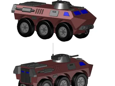 ARMORED VEHICLE AV 17 3D print model