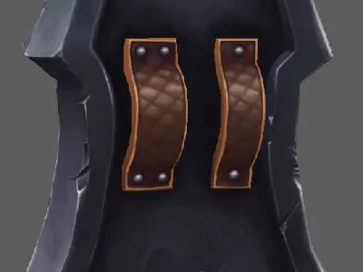 Skull shield Low-poly 3D model