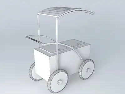 Hawker cart 3D model purchase