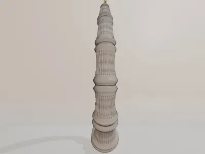 Bamboo Earring Jewelry made in Blender Free 3D model