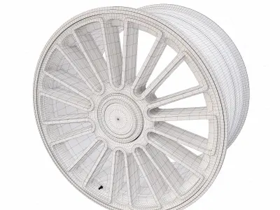 Vehicle Alloy wheel 3d model 3D model