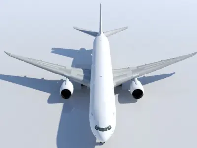 B777-300LR static Low-poly 3D model