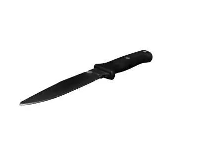 Tactical Fixed Blade Utility Knife Low-poly 3D model