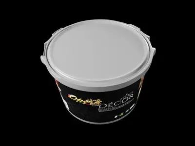 High quality Paint Bucket Small Size 3D model