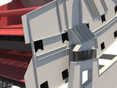 zaranda secundaria 3D model