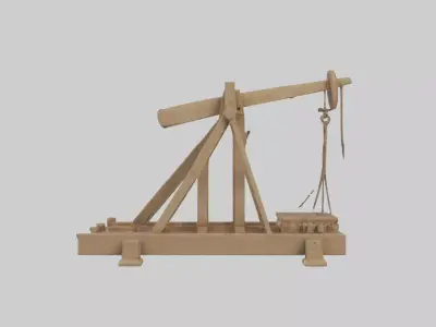 Catapult Model 1 Low-poly 3D model