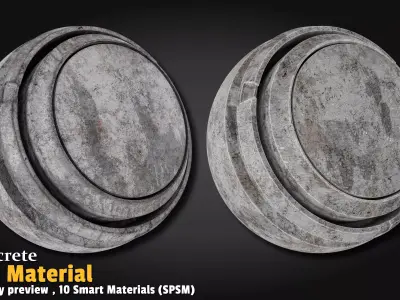Concrete Smart Material Substance 3d Painter Texture