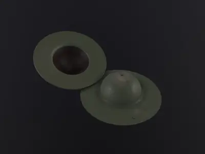 British WW1 Military Helmet 3D Model Low-poly 3D model