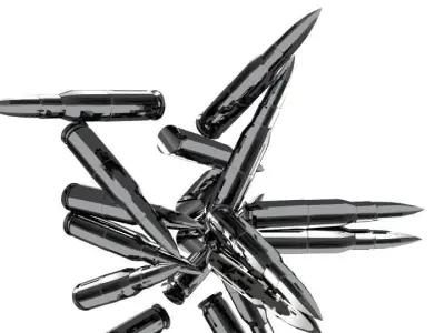 Silver Bullets  Low-poly 3D model