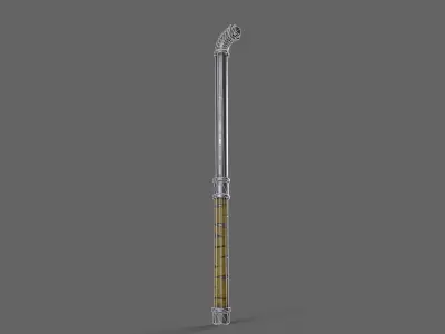 PBR Pipe Weapon V1d Low-poly 3D model