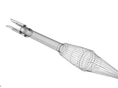 Rocket Launcher - Projectile - M7A1 3D model