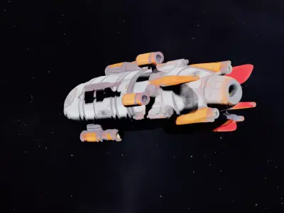 Starlight Phantom  Intergalactic Stealth Cruiser 3D model