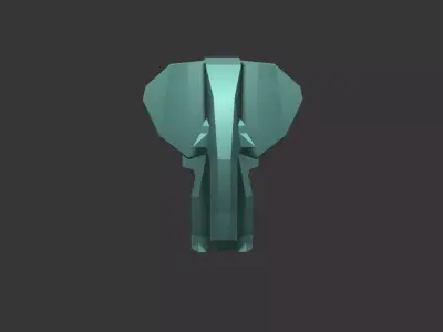 Low-poly Elephant  Free 3D model