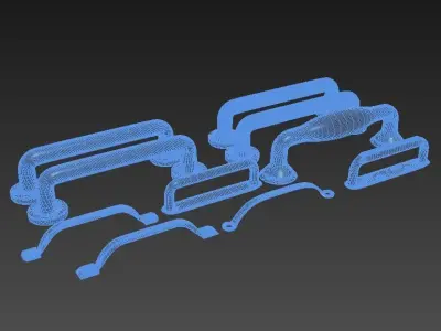 handel 1 set of handles 3D model