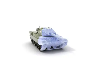 Olive Military Tank model pack Low-poly 3D model