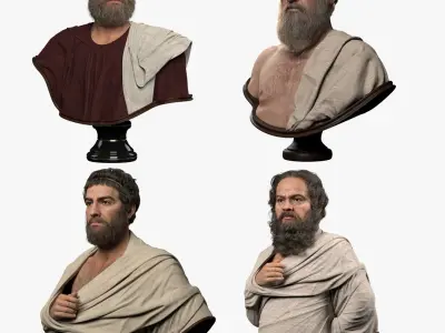 Greek Philosophers 3D model