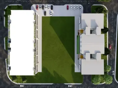 commercial building  Office building 001 3D model