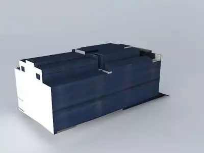 Factory solar panel Free 3D model
