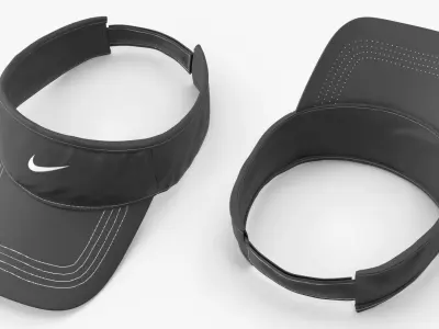 Nike Dri-FIT Sports Visor Dark Gray 3D model