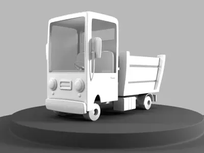 Stylized Truck  Free 3D model