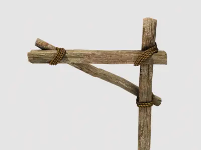 Wooden Pole 3D model