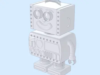 Toy Robot 3D model 2
