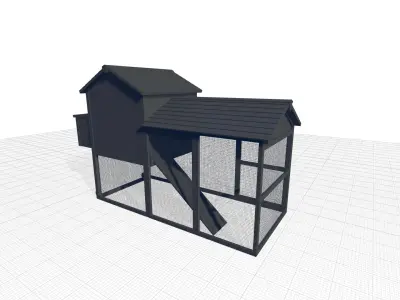 Belinda Chicken Coop - Chicken Run 3D model