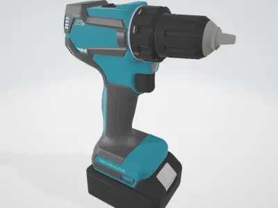Makita DHP483RFE cordless hammer drill 3D model