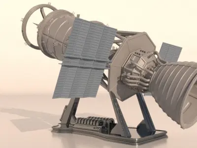 Space module for 3Dprint 3D print model