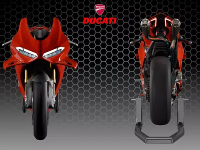 Panigale V4S 2025 Low-poly 3D model