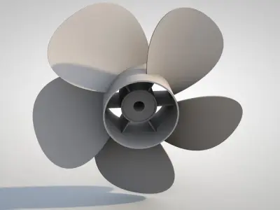 Propeller 3D model Polygon mesh