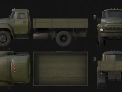 Soviet Vehicles 3D Model Pack