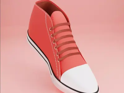 3d sneakers model Free low-poly 3D model