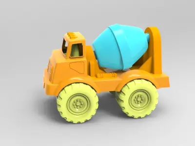 Cement Mixer Truck 3D model