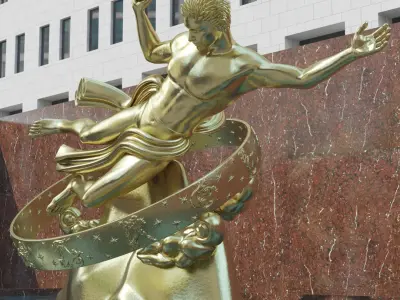 Prometheus Statue 3D model