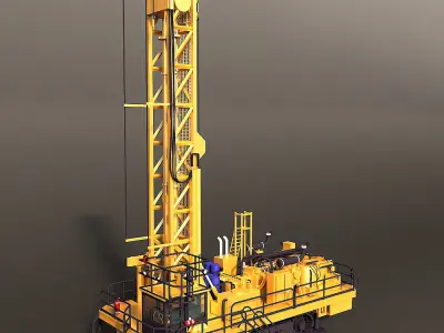 Rotary Drilling Rig 3D model