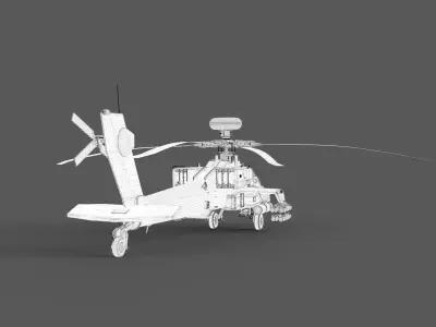 Apach Helicopter 3D model