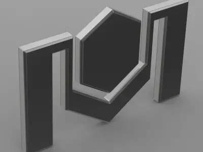 belkomunmash logo 3D model by 3dlogoman