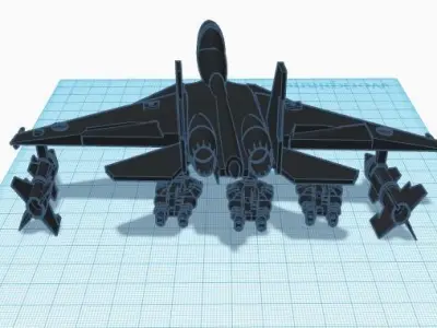Fighter Jet Launch off 3D print model