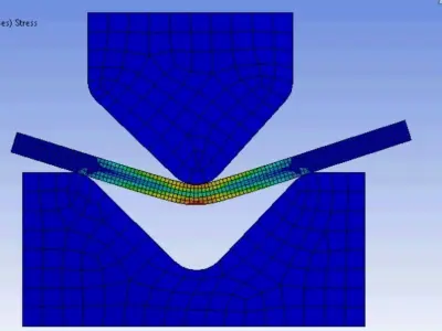 Metalforming pipe with bend in middle Free 3D model