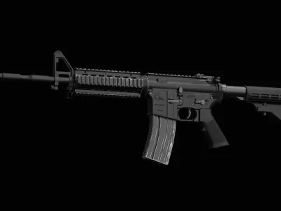 M4 - Carbine Low-poly 3D model